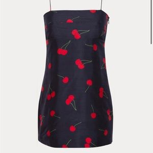 Realisation Par Size L Cherry Navy Dress